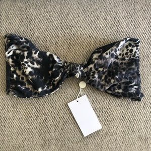 NWT Mikoh M strapless bikini top